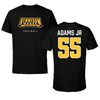 Kennesaw State University Football Black Performance Tee - #55 Jarvis Adams Jr