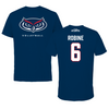 Florida Atlantic University Volleyball Navy Jersey Performance Tee - #6 Katelynn Robine