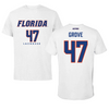 University of Florida Lacrosse White Tee - #47 Sara Grove
