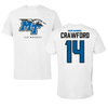 Middle Tennessee State University Ice Hockey White Tee - #14 Jackson Crawford