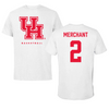 University of Houston Basketball White Tee - #2 Kierra Merchant