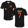 East Central University Black Softball Jersey - #7 Jaicee Stott