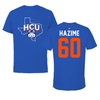 Houston Christian University Football Blue State Performance Tee - #60 Mahdi Hazime