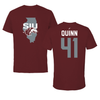 Southern Illinois University at Carbondale Football Maroon State Tee - #41 Aidan Quinn