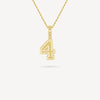 Gold Presidents Pendant and Chain - #4 Abby Phillips