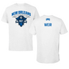 University of New Orleans TF and XC White Performance Tee - Alexandra Weir