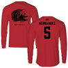 Jacksonville State University Baseball Red Mascot Long Sleeve - #5 Javon Hernandez