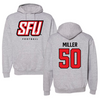 Saint Francis University (Pennsylvania) Football Gray Hoodie - #50 Balaam Miller