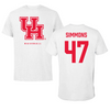 University of Houston Baseball White Performance Tee - #47 Logan Simmons