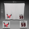 Eastern Washington University Football Gray Blanket - #59 Clayton McCarrell