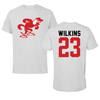 Jacksonville State University Baseball Light Gray Tee - #23 JD Wilkins