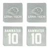 Utah Tech University Basketball Stone Coaster (4 Pack)  - #10 Tennessee Rainwater