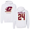 Central Michigan University Baseball Gray Hoodie - #24 Jake Kutella