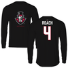 Austin Peay State University Softball Black Mascot Performance Long Sleeve - #4 Raylon Roach