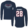 Florida Atlantic University Soccer Navy Performance Long Sleeve - #28 Jianna Ramirez