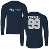 University of Wisconsin-Stout Soccer Navy Long Sleeve - #99 Drew Connell