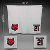 Arkansas State University Basketball Gray Blanket - #21 Zyion Shannon