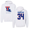 Louisiana Tech University Baseball Gray Hoodie - #34 Turner Swistak