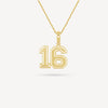 Gold Presidents Pendant and Chain - #16 Emily Yazzetti