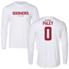University of Oklahoma Soccer White Sooners Performance Long Sleeve - #0 Morgan Paley