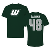 Wagner College Football Forest Green Tee - #48 Joseph Taikina