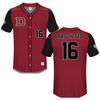 Dean College Red Baseball Jersey - #16 Jacob Paschetto