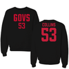 Austin Peay State University Football Black Jersey Crewneck - #53 Mekaih Collins