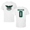 Northeastern State University Football White Tee - #0 Troy Nguyen