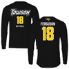 Towson University Softball Black Jersey Long Sleeve - #18 Addie Ferguson