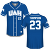 University of Alabama in Huntsville Blue Softball Jersey - #23 Sadie Thompson