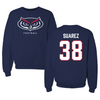 Florida Atlantic University Football Navy Mascot Crewneck - #38 Morgan Suarez