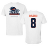 University of Texas at San Antonio Baseball White Performance Tee - #8 Robert Orloski