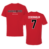 Arkansas State University Soccer Red Tee - #7 Tindra Cederholm