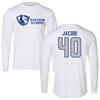 Eastern Illinois University Basketball White Performance Long Sleeve - #40 Kooper Jacobi