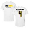 Appalachian State University Volleyball White Performance Tee - #4 Addi Heidemann