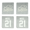 Bucknell University Football Stone Coaster (4 Pack)  - #21 Paul Neel