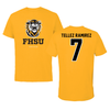 Fort Hays State University Soccer Gold Performance Tee - #7 Felix Tellez Ramirez