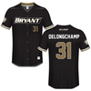 Bryant University Black Baseball Jersey - #31 Luke Delongchamp