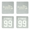 Illinois State University Football Stone Coaster (4 Pack)  - #99 Claude Strnad