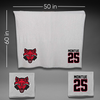 Arkansas State University Basketball Gray Blanket - #25 Kennedie Montue