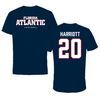 Florida Atlantic University Football Navy Block Tee - #20 Joshua Harriott