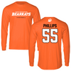 Sam Houston State University Football Orange Performance Long Sleeve - #55 Jaden Phillips