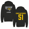 Towson University Lacrosse Black Hoodie - #51 Matt Constantinides