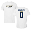 East Tennessee State University Football White Tee - #0 Cody Goatley