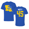 McNeese State University Baseball Blue State Performance Tee - #45 Marcus Mott