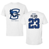 Creighton University Softball White Tee - #23 Mazie Flud