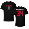 North Carolina State University Basketball Black Tee - #34 Ben Middlebrooks