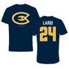 University of Wisconsin-Eau Claire Soccer Navy Tee - #24 Alek Laroi