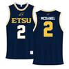 East Tennessee State University Navy Basketball Jersey - #2 Journee McDaniel
