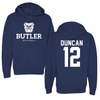 Butler University Baseball Navy Hoodie - #12 Gunnar Duncan